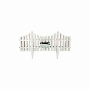 4 pc white picket fencing set