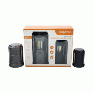 2 pc cob collapsible lantern set