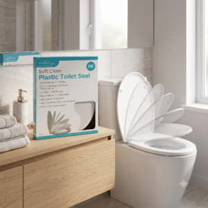 Plastic Soft Close Toilet Seat Ashley TS512