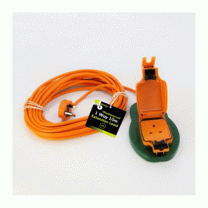 1 way 10m outdoor extension lead - 13a