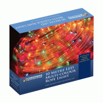 10m multi-coloured chaser rope light