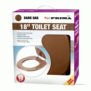 18" mdf toilet seat wood wenier dark oak