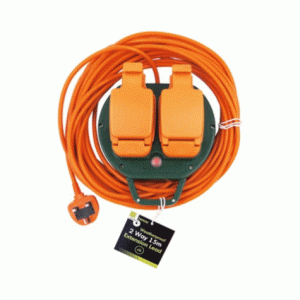 2 way 15m outdoor extension lead - 13a