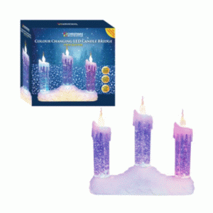 3 led water and glitter candle bridge/colour changing