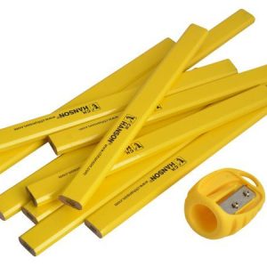 10pc carpenter pencil and sharpener set 68172C