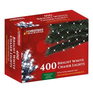 400 Led Bright White Chaser Lights Christmas Workshop