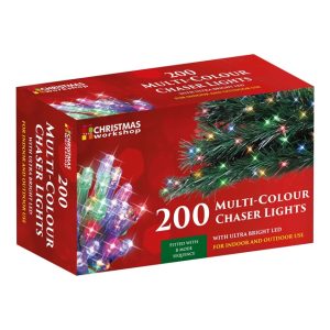 200 Led Multi-Coloured Chaser Lights Christmas Workshop