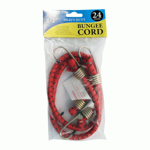 2pc 1/2"24" bungee cord red
