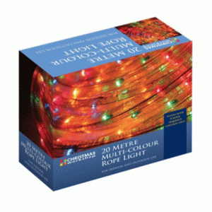 20m multi-coloured chaser rope light