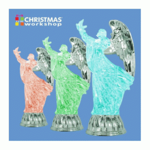 30cm height led glitter angel