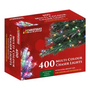 400 Led Multi Coloured Chaser Lights Christmas Workshop