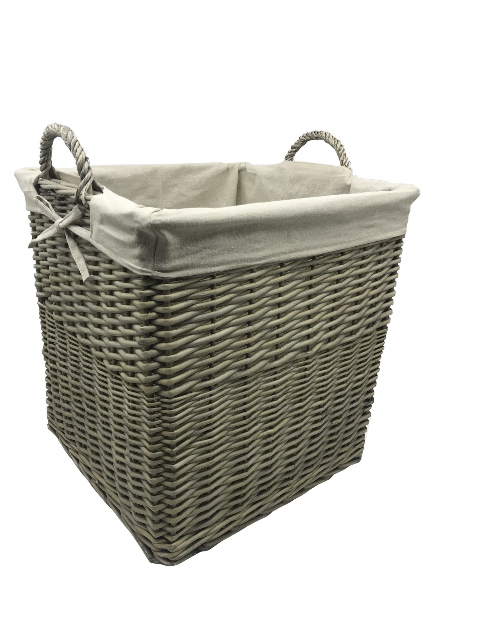 large rectangular laundry basket