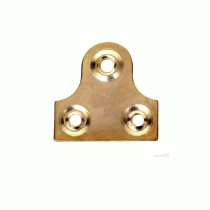 Plain Glass Brass Picture Plates