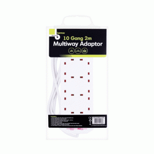 10 Way 2M Surge Protected Extension Lead - 13A