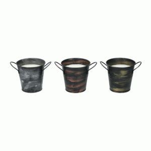 Candle citron bucket 3ass