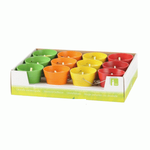 Candle citronella assorted colours