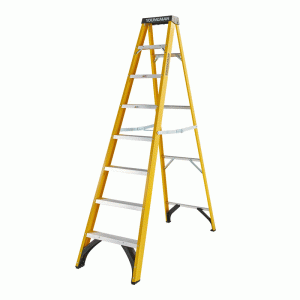 Youngman 8 Tread Heavy Duty Fibreglass Step Ladder