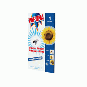 Vapona Ant-Fly Window Sticker Sunflower Pack of 4