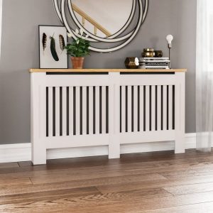Arlington Radiator Cover, White Finish.
