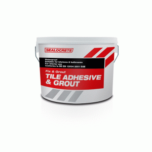Sealocrete Fix & Grout Tile Adhesive and Grout White 1L