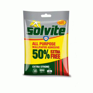 Solvite All Purpose Wallpaper Adhesive 5 Roll + 50% Extra Free