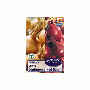 50pc mixed Centurion / Red Baron onion De Ree