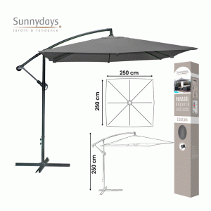 Parasol 2.5mt Dark Grey