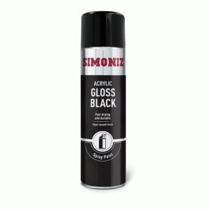 Simoniz Spray Paint - Gloss Black (Aerosol) 500ml