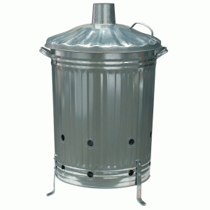Ambassador Galvanised Incinerator Dustbin 90lt