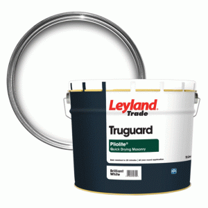Leyland Trade Pliolite Smooth Matt Masonry Paint - Brilliant White 10L