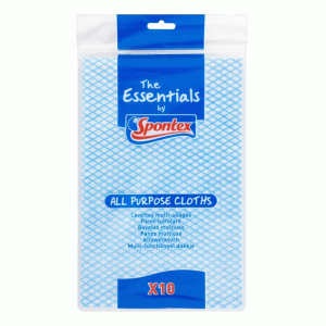 Spontex Essentials All Purpose Cloths Pack 10