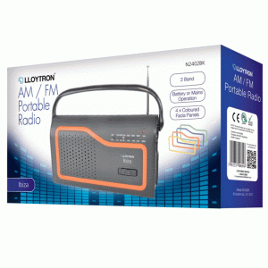 Lloytron AM/FM Portable Radio Battery Operated Mains