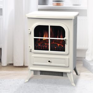De Vielle Classic Electric Stove Cream 1800w (led bulb)