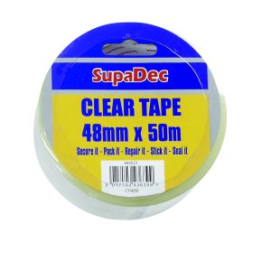 SupaDec Clear Tape 48mm x 50m