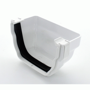 Hunter Regency Gutter External Stop End White