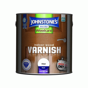 2.5lt clear Indoor varnish matt johnstones