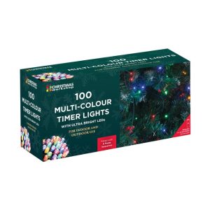 100 LED Battery Operated Timer Lights Christmas Workshop