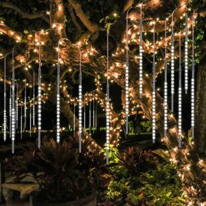 10PC 540 Led 50cm Meteor Shower String Light - White