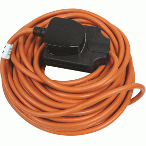 Masterplug Outdoor Heavy Duty Cable Reel Orange 10m 1 Gang
