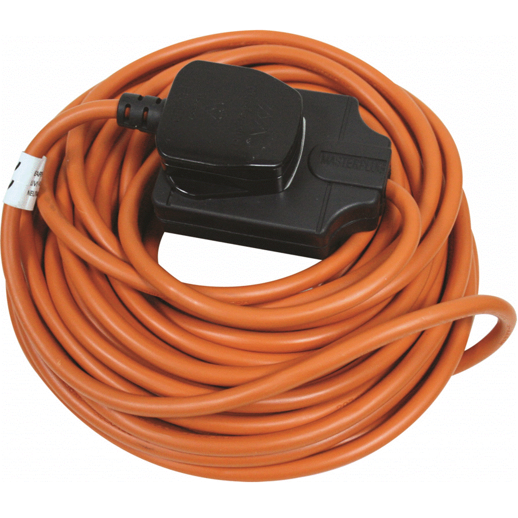 Masterplug Outdoor Heavy Duty Cable Reel Orange 10m 1 Gang