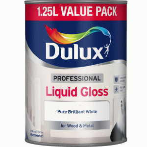 Dulux Professional Liquid Gloss 1.25L Pure Brilliant White