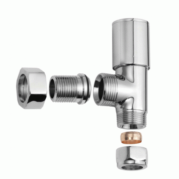 SupaPlumb Modern Angled Radiator Valves