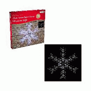 snowflake silhouette white light 75cm 240led