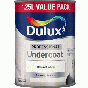 Dulux Professional Undercoat 1.25L Brilliant White