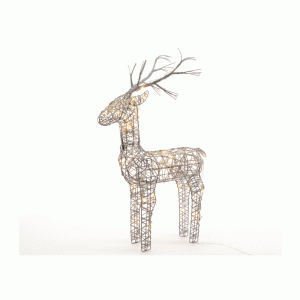 Kaemingk LED Outdoor Wicker Deer 135cm Warm White