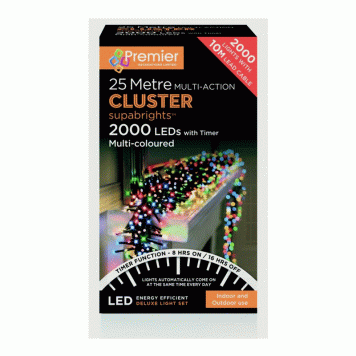 2000 Led Cluster Multi Coloured Premier