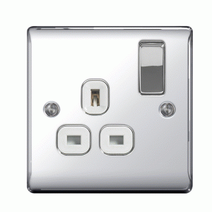 BG Chrome 13a Switched Socket