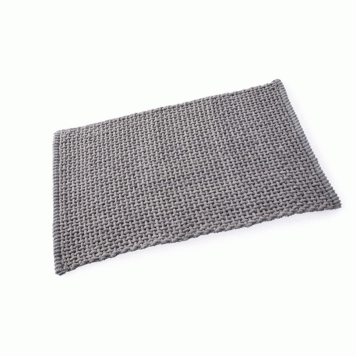 Blue Canyon Microfibre Loop Bath Mat Light Grey