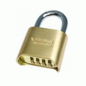 Burg-Wächter 4 D Long Shaft Combi Brass Padlock