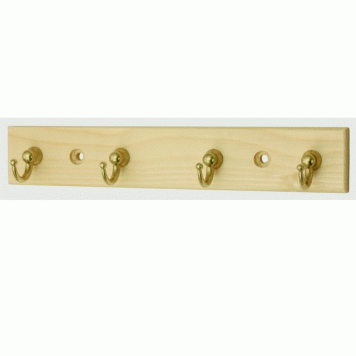 Select Cup Hook Pine Effect Key Tidy 4 Hook